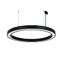 Pendel Ø 98CM DALI styrbar, CCT Switch, direkte, UGR < 19, ringform IP40, sort dæmpbar