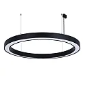 pendant luminaire Ø 189CM CCT Switch, direct, UGR < 19, multipower, ring shape IP40, black 