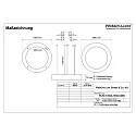 Pendel Ø 189CM CCT Switch, direkte, UGR < 19, multipower, ringform IP40, hvid 