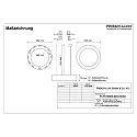 pendant luminaire Ø 62CM CCT Switch, direct / indirect, UGR < 19, multipower, ring shape IP40, black dimmable