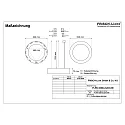 pendant luminaire Ø 62CM CCT Switch, direct / indirect, UGR < 19, multipower, ring shape IP40, white 