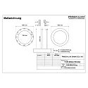 Frisch-Licht Pendel Ø 80CM DALI styrbar, CCT Switch, direkte / indirekte, UGR < 19, ringform IP40, hvid dæmpbar