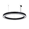 pendant luminaire Ø 115.5CM CCT Switch, direct / indirect, UGR < 19, multipower, ring shape IP40, black dimmable