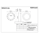 Frisch-Licht Pendel Ø 115.5CM DALI styrbar, CCT Switch, direkte / indirekte, UGR < 19, ringform IP40, hvid dæmpbar