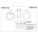 Frisch-Licht Pendel Ø 150CM CCT Switch, direkte / indirekte, UGR < 19, multipower, ringform IP40, hvid 