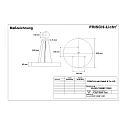 LED Pendant luminaire round direct / indirect, 126W, 3000K, 12600lm, IP40, white
