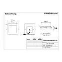 Frisch-Licht Downlight QDL2154A.1183 firkantet, omskiftelig IP54, hvid 
