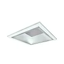 Downlight QDL2202MP.1483 lille, firkantet, UGR < 19, omskiftelig, mikroprismatisk IP21, hvid mat 