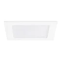 ceiling recessed luminaire 30x30 square, flat IP44, white dimmable