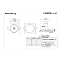 Frisch-Licht LED Recessed Downlight, GU10, 5W, 4000K, 500lm, IP20, swivelling, aluminum