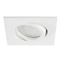 LED Recessed Downlight, GU10, 5W, 3000K, 500lm, IP20, swivelling, white