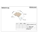 Frisch-Licht wall holder LIGHTBAR MICROPAL®, UGR<19 mechanical, white