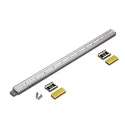 Dobbelt, Stikbar LED Stav LED Twin-Stick 2, uden mørke zoner, 24V DC, 20cm, 48 LED, 3W 5000K 55°, CRi >80