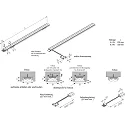 Dobbelt, Stikbar LED Stav LED Twin-Stick 2, uden mørke zoner, 24V DC, 20cm, 48 LED, 3W 5000K 55°, CRi >80