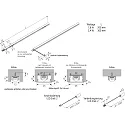Stikbar LED Stav LED Stick F, med overfladelys, CRi >95, 30cm, 36 LED, 2.4W 4000K 150°