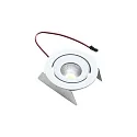 LED Recessed spot SR 68-LED, IP44, 350mA, CRi >90m UGR<19, cardanic swivelling 20°, 4.8W 3000K 35°, white