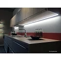 Hera LED under-cabinet luminaire LED ModuLite F, IP20, 230V HVLCS, CRi>90, 60cm, with switch, 10W 3000K 950lm 120°, anodised alu