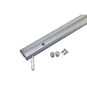 LED Skab armatur LED ModuLite F, IP20, 230V HVLCS, CRi >90, 90cm, med kontakt, 15W 3000K 1425lm 120°, anodiseret aluminium