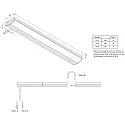 Hera LED Under-cabinet luminaire Dynamic LED ModuLite F, IP20, 230V, 60cm, 10W 2700-5000K, dimmable, incl. dynamic controller, white