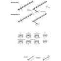 Hera Pluggable LED Stick LED Power-Stick TF, without dark areas, CRi >80, 20cm, 24 LED, 4W 3000K 120°