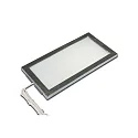 flat LED Under-cabinet luminaire LED Sky, IP20, 24V DC, 21 x 11cm, with LED 24 plug cable 250cm, 6W 3000K 390lm 110°