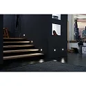 Hera LED Væg Indbygningslampe LED Wall F til Indbygnings- og hulrumsdåser, IP20, 7.5 x 7.5cm, 230V, 1.8W 3000K 90lm, rustfrit stål