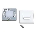 LED Væg Indbygningslampe LED Wall Down til Indbygnings- og hulrumsdåser, IP20, 7.5 x 7.5cm, 230V, 1.8W 3000K 90lm, hvid
