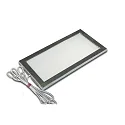 Flad LED Skab armatur Dynamic LED Sky, IP20, 6W 2700-5000K 255lm 110°, rustfrit stål look
