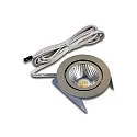 LED Indbygningslampe Dynamic SR 68-LED til BAP, IP44, LED-24, 6.5W 2700-5000K 420lm 40°, CRi >90, svingbar, rustfrit stål
