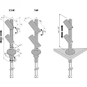 LED Duo Spot for object lighting, height stepless to 30cm, 24V DC, CRi >90, rotatable/ swivelling, 2x 1.5W 4000K 38°, alu