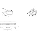 Hera recessed luminaire FAR 58 - LED-24 round IP44/IP20, black matt dimmable 3W 225lm 3000K 115° 115° CRI > 93
