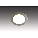 LED Indbygningslampe FAR 58 med overfladelys, 3W, 3000K, IP20, børstet rustfrit stål
