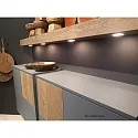 Hera LED Indbygningslampe FAQ 58 med overfladelys, 3W, 3000K, IP20, børstet rustfrit stål