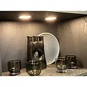 Hera LED Indbygningslampe FAQ 58 med overfladelys, 3W, 3000K, IP20, børstet rustfrit stål