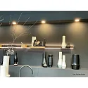 Hera LED Indbygningslampe FAQ 58 med overfladelys, 3W, 3000K, IP20, børstet rustfrit stål