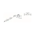 Hera recessed luminaire ECO SR 68 swivelling, set of 1 IP20, chrome matt dimmable 6,5W 750lm 4000K 24° 24° CRI 80