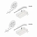 LED Strip TAPE FN-3TFC FREECUT 930 / 5M med stik, med diffuser hvid