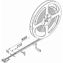 Hera LED Strip TAPE COB-10P 940 / 5M med stik, med diffuser, kobber, opal hvid, hvid