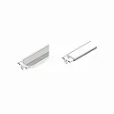 LED Dækningsprofil 15mm, til 12mm fræset rille og profiler, 100cm, meget matt