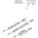 Hera Transformer LED 24/30W Netledning, 200cm med Eurostik, 12-foldet distributør