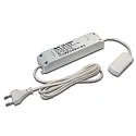 Transformer LED 24/60W Netledning, 200cm med Eurostik, 12-foldet distributør