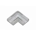 hjørnestik CORNER CLIP 90° - FOR 10MM LED STRIPS, gennemsigtig