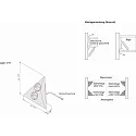 Hera hjørnestik CORNER CLIP 90° - FOR 10MM LED STRIPS, gennemsigtig