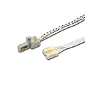 Tilbehør til PS Mini slot track 24V med Strømforsyning - feeder 250cm, Kabel med 2x LED-24 stik, anodiseret aluminium