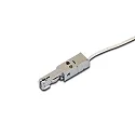 Tilbehør til LED Track  24V skinne - feeder med tilslutningskabel 250cm inkl. LED-24 stik, anodiseret aluminium