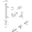 Accessory for LED Track 24V tracks - end position feed with screw terminal clamps, black