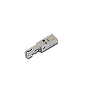 Tilbehør til LED Track  24V skinne - feeder med skrueterminaler, anodiseret aluminium