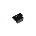 Tilbehør til LED Track  24V skinne - 24V Lavspændingsadapter, med 2x LED 24V-Stikkontakter, sort