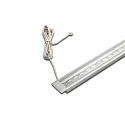 Flat LED Recessed luminaire LED IN-Stick HR for milled groove, IP44, asymmetrical, cover clear, 83cm, 20W 3000K 100°, CRI> 95