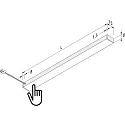 Hera flad LED Skab armatur LED Top-Stick FMT med Touch-dæmper, IP20, CRi> 95, LED-24 forbindelse, 45cm, 7.1W 3000K